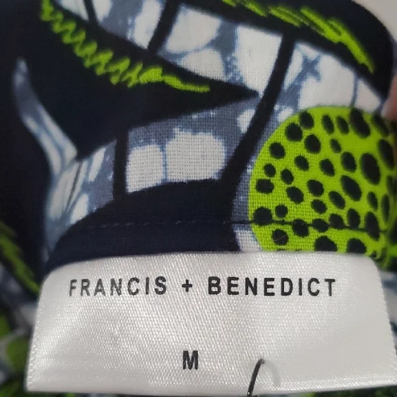 Francis & Benedict Green Floral batik Like Maxi Skirt From Togo NWT - Picture 10 of 10